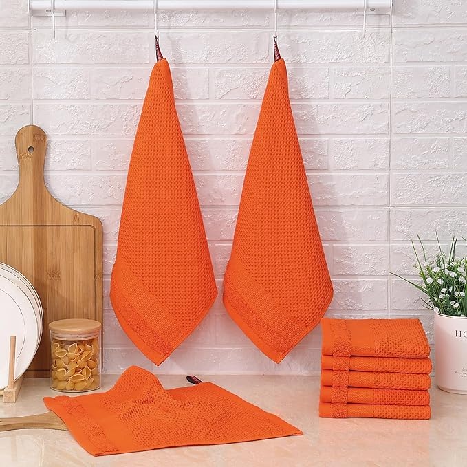Homaxy 100% Cotton Dish Cloths, 8 Pack