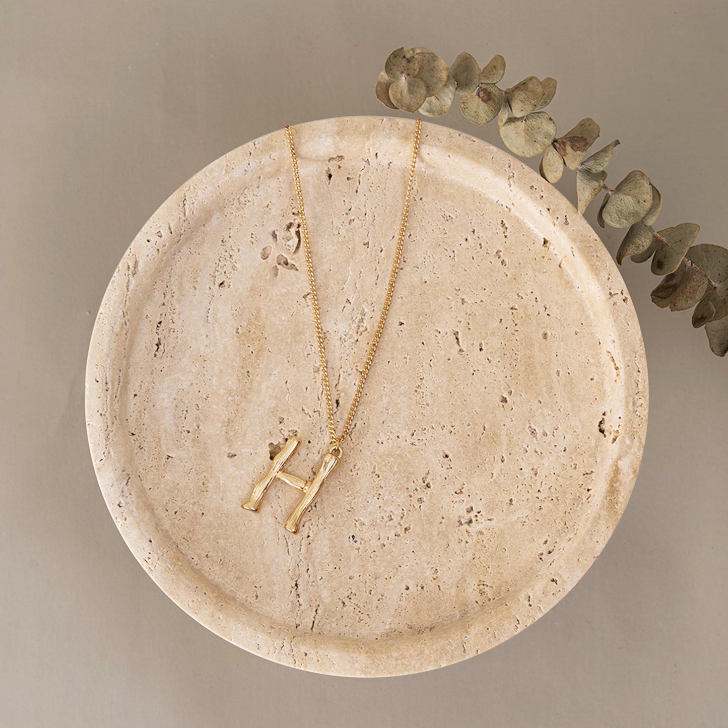 Real Travertine Tray for Jewelry, 7.9 Inch Round Marble Tray Trinket Dish, Vanity Tray for Women's Gift, Decorative Tray for Bathroom Kitchen Counter, Nightstand, Dresser, Table & Home Decor(Beige)