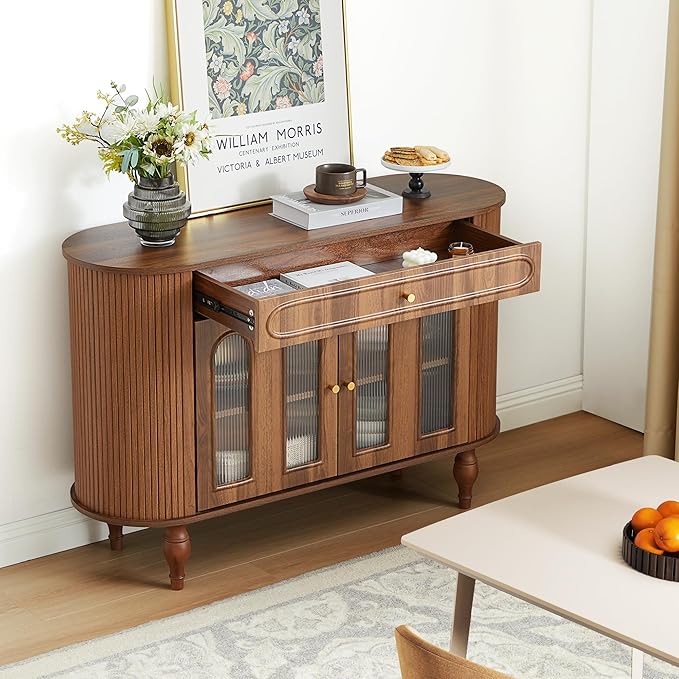 XUZENEST 47'' Fluted Sideboard Buffer Cabinet
