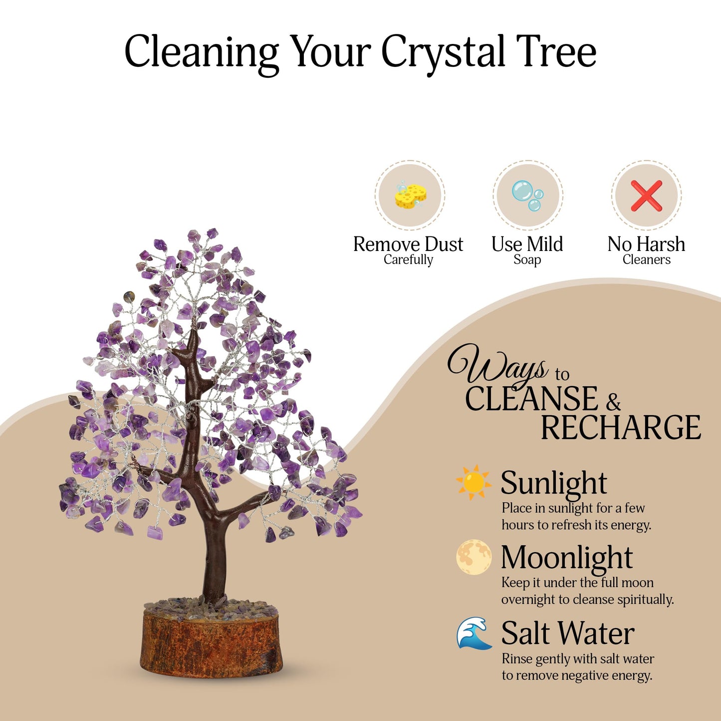 Amethyst Crystal Tree, Healing Crystals, Purple Room Decor, Crystal Decor, Crystal Tree, Purple Desk Accessories, Purple Decor Tree, Spiritual Decor, Feng Shui Decor, Amethyst Crystal Rock Tree 10-12"
