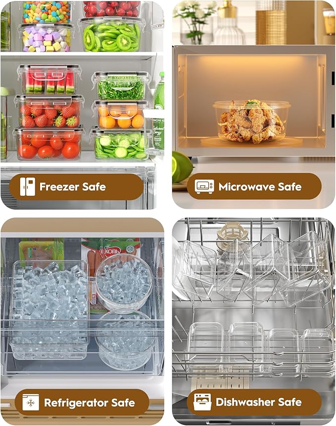 40 PCS Food Storage Containers