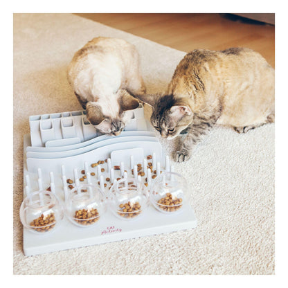 TRIXIE Fun Board Strategy Game for Cats, Puzzle Toy, Treat Dispenser, Interactive Play, Mental Stimulation