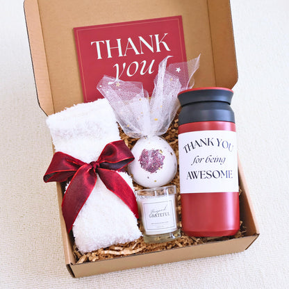 Thank You Gifts For Women, Appreciation Gifts For Coworkers, Teacher, Nurse, Friend, Boss, Mentor, Employee Appreciation Gift Baskets, Thank You Basket