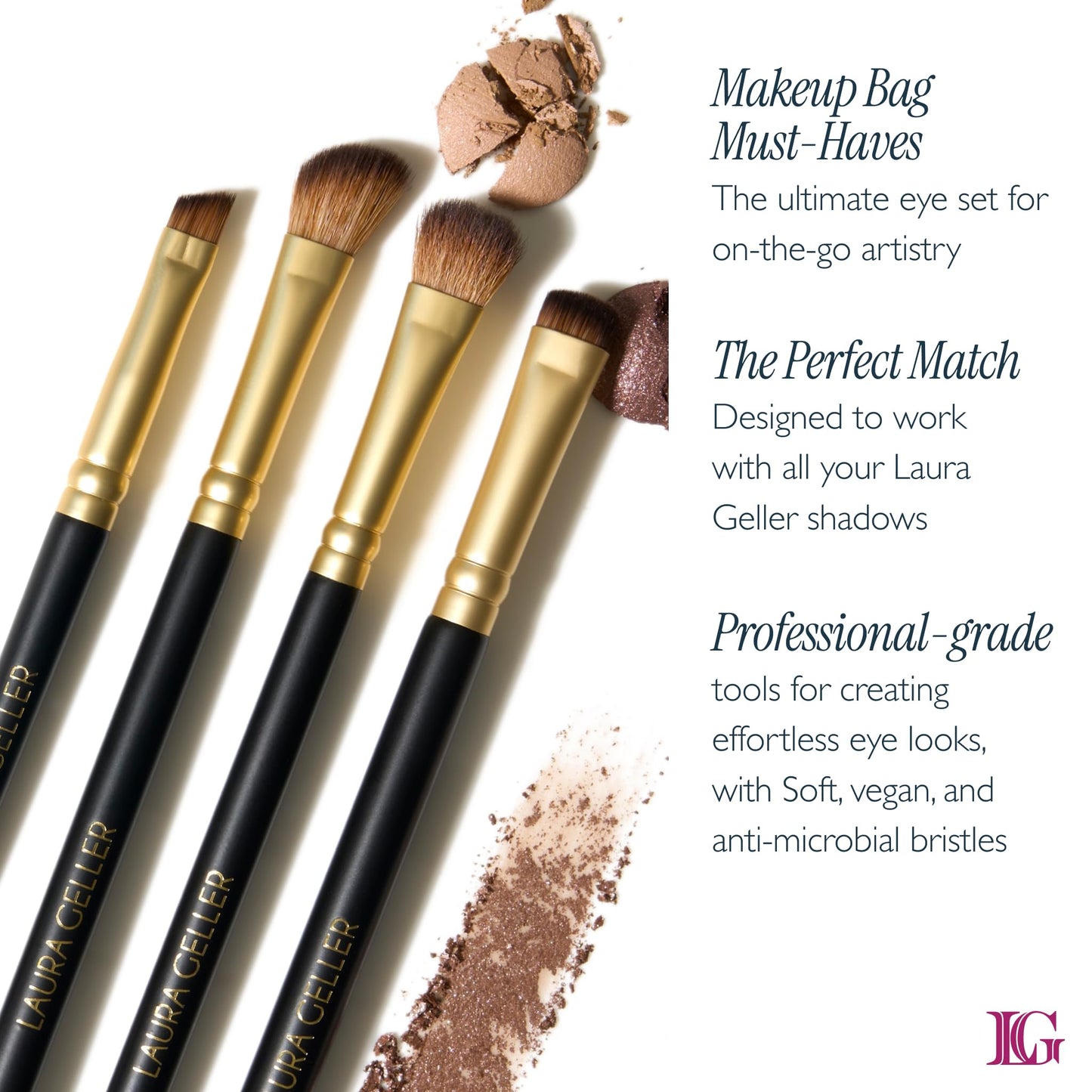 LAURA GELLER NEW YORK Retractable Black Kabuki Brush for Liquid, Cream and Powder Face Makeup With Aluminum Handle