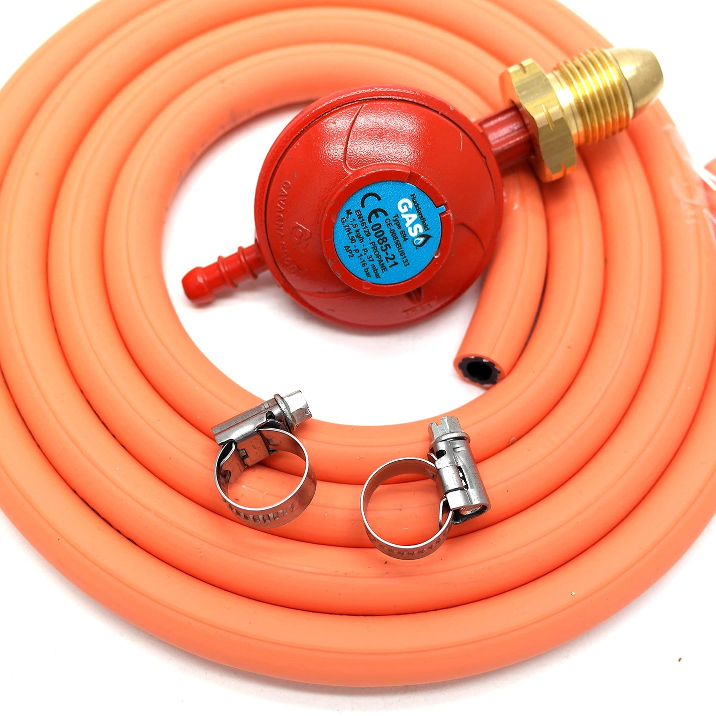Huddersfield Gas Branded Propane Regulator 2m Hose Kit Fits Calor Gas & Flogas Screw in cylinders