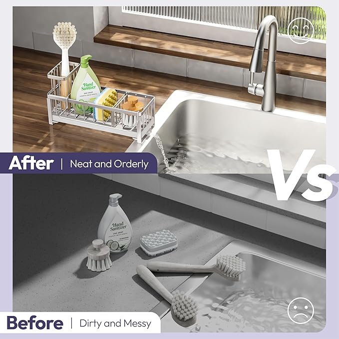 SWTYMIKI Sponge Holder for Kitchen Sink