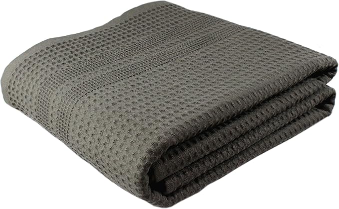 GILDEN TREE Waffle Bath Sheet Large Bath Towels Quick Dry Thin Body Towels