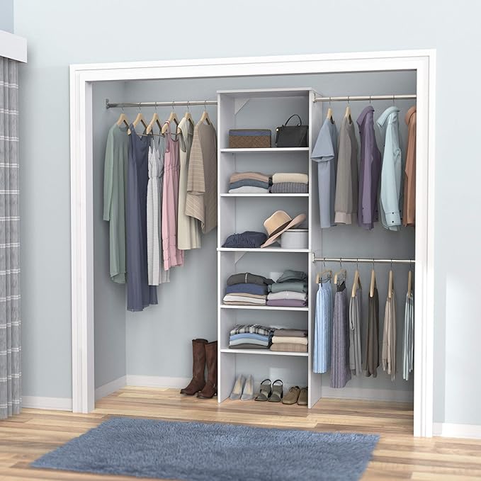 ClosetMaid SuiteSymphony Wood Closet Organizer Starter Kit