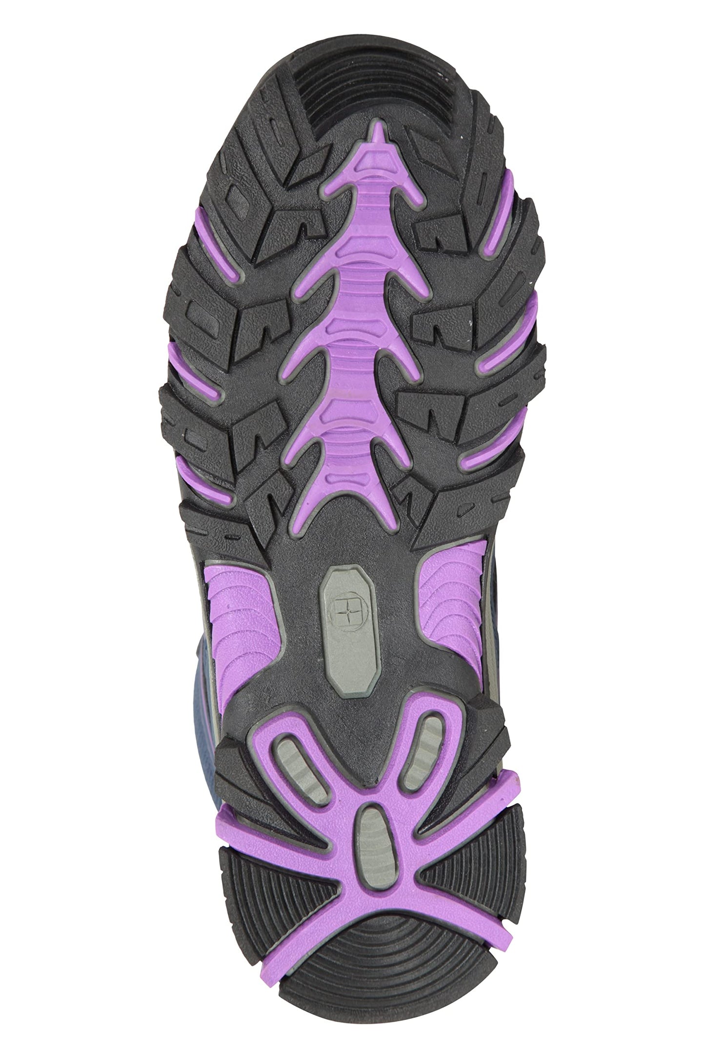 Mountain Warehouse Oscar Kids Walking Boots - Durable Childrens Hiking Shoes, Breathable Girls & Boys Footwear, Suede, Synthetic & Mesh Upper - for Camping & Trekking, Dark Purple, Kids Shoe Size 4 UK