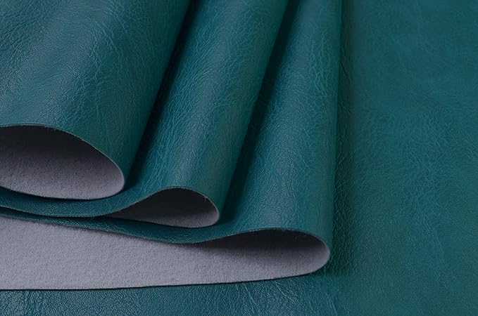 Wento Thick Half Yard Faux Leather Fabric Soft Skin Grain PU Leather