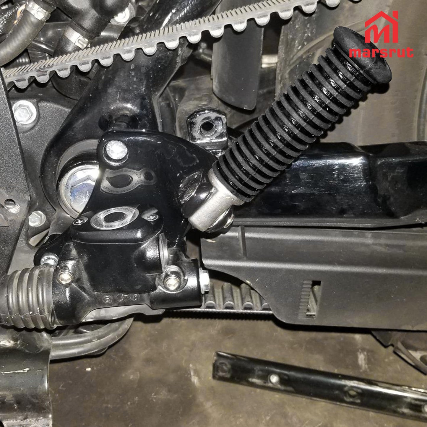 2pcs Foot Pegs Fit for Harley, Passenger Motorcycle Foot Pegs for Harley Davidson Sportster 883 1200, Forty Eight, Iron 883, Dyna, Road King, 10mm Bore, Aluminum Bike Rear Footrest Pedals Mounting