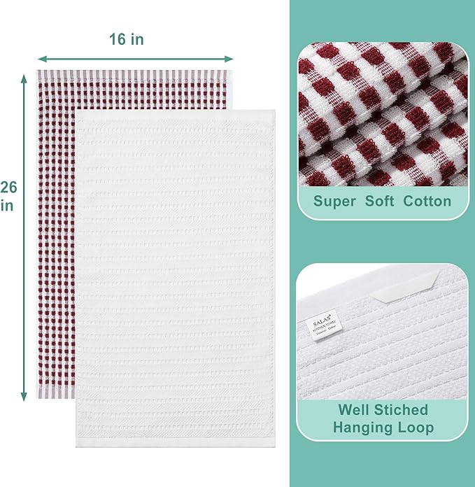 SALAS Cotton Dish Towels Cloths