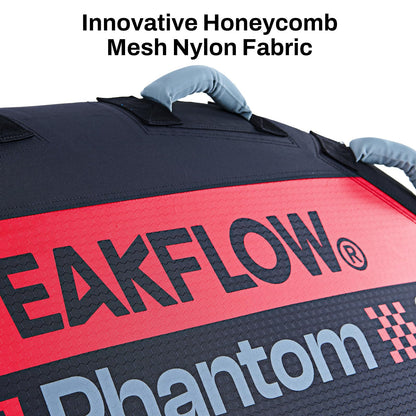 PEAKFLOW Towable Tube,Boat Tube,2-3 Rider Models,Tubes for Boating,PVC Liner and Full Nylon Cover,EVA Foam Pads and 6 EVA Handles,Swift Connect Rapid Boston Valve, 64x64Inches Inflated,Phantom Series