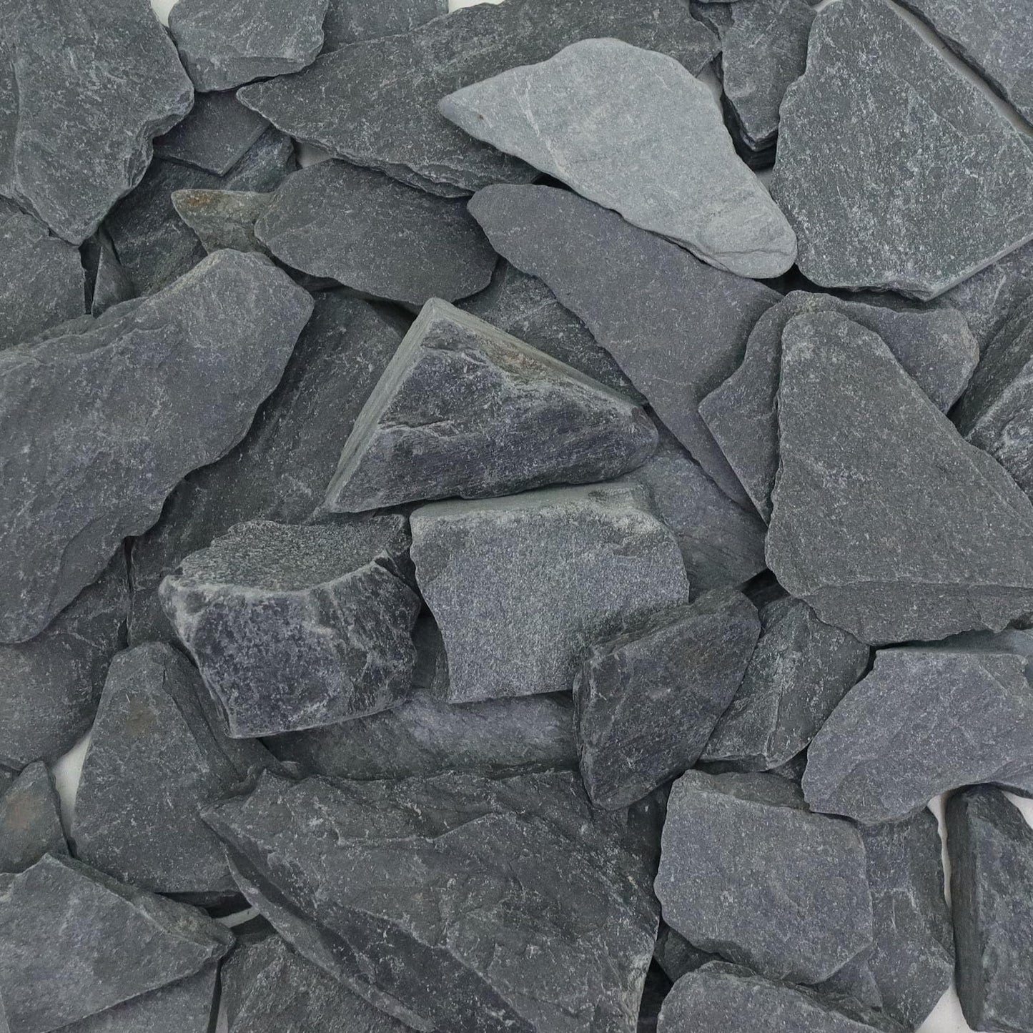 Lechloris 10lb Natural Slate Stone - 0.4-1.2 inch - Perfect Rocks for Aquariums, Fish Tank Decortion, Terrariums, Aquascaping-Miniature or Fairy Gardens, Landscaping Model, Model Railroads - Grey