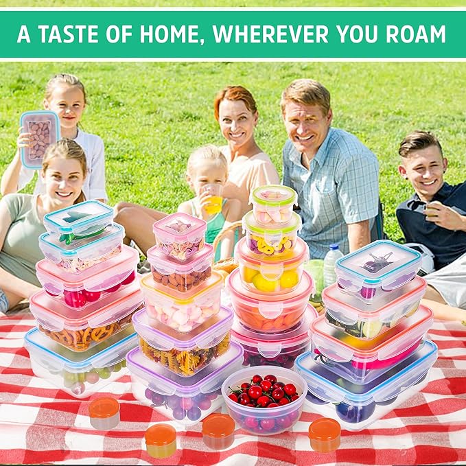 RockBerry 46 PCS Food Storage Containers