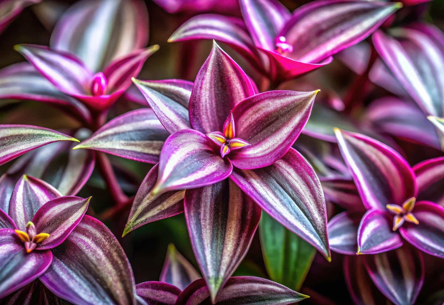 4 Silver Star Wandering Jew Cuttings to Grow - Tradescantia - Easy to Grow Wandering Jew, Wandering Dude