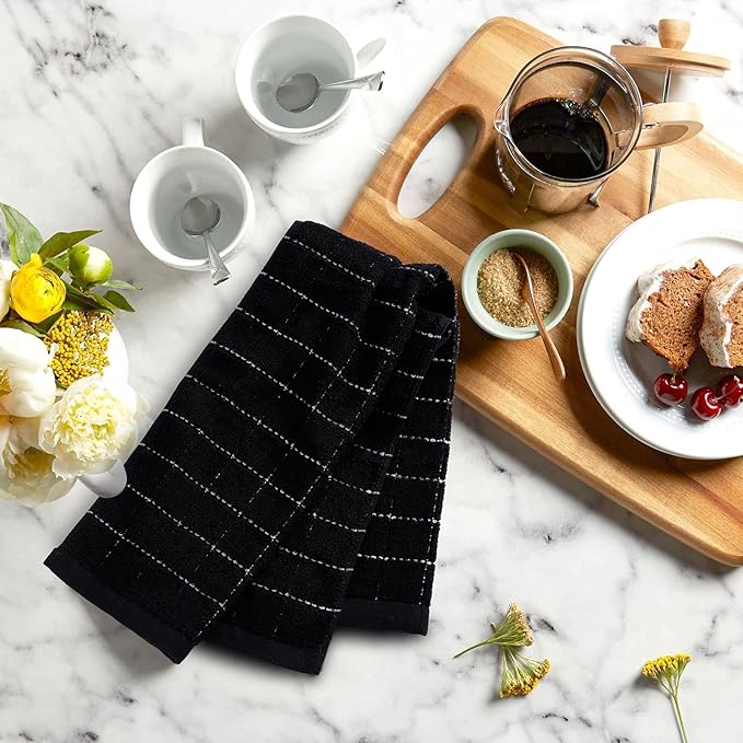Mordimy 100% Cotton Terry Cloth Kitchen Towels, Super Soft and Absorbent Dish