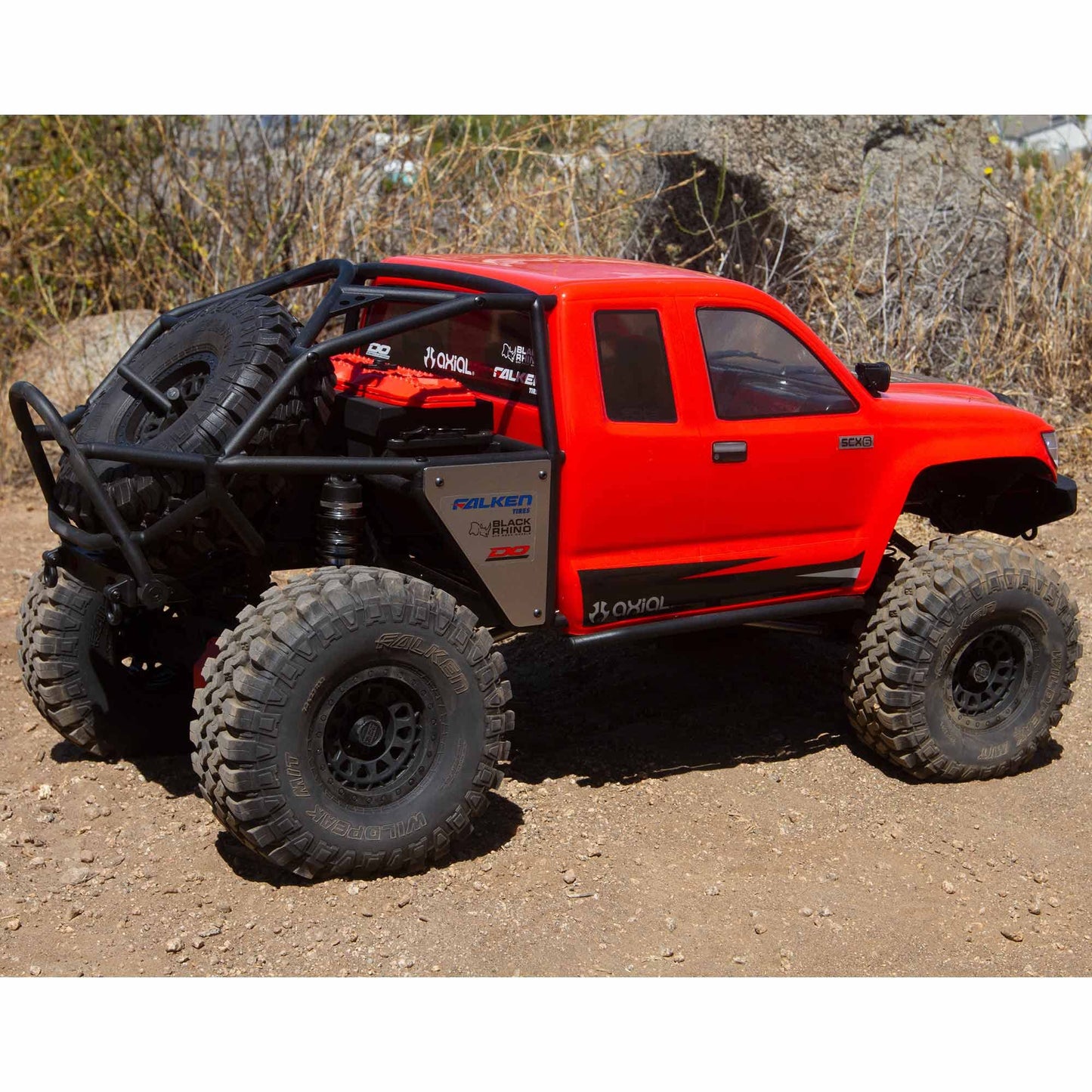 Axial RC Crawler 1/6 SCX6 Trail Honcho 4WD RTR (Transmitter and Receiver Included, Battery and Charger Not Included), Red, AXI05001T1, Trucks Electric