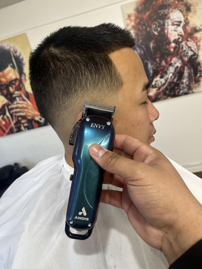 Andis 560974 Limited Edition Slimline Pro Cord/Cordless Beard Trimmer, Lithium Ion T-Blade Trimmer, Close Cutting T-Blade Zero Gapped, Galaxy