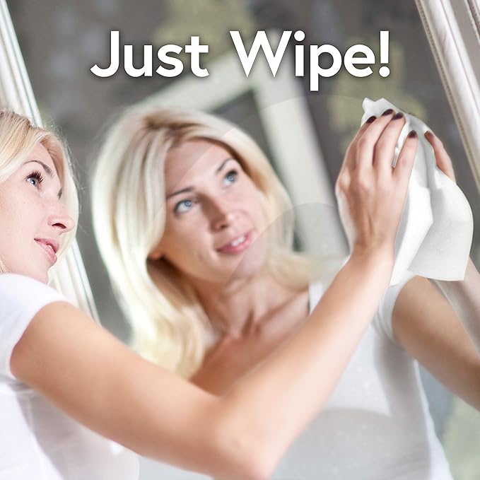 Windex Glass Cleaning Wipes, Pre-Moistened Glass and Surface Wipes to Clean