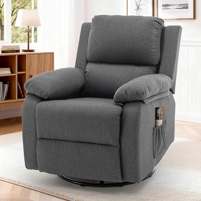 Korser Recliner Chair, 360 Swivel Rocker Chair