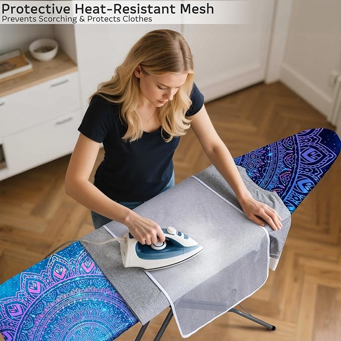 FIOBEE Ironing Board Cover and Pad Extra Thick Iron Board Pad