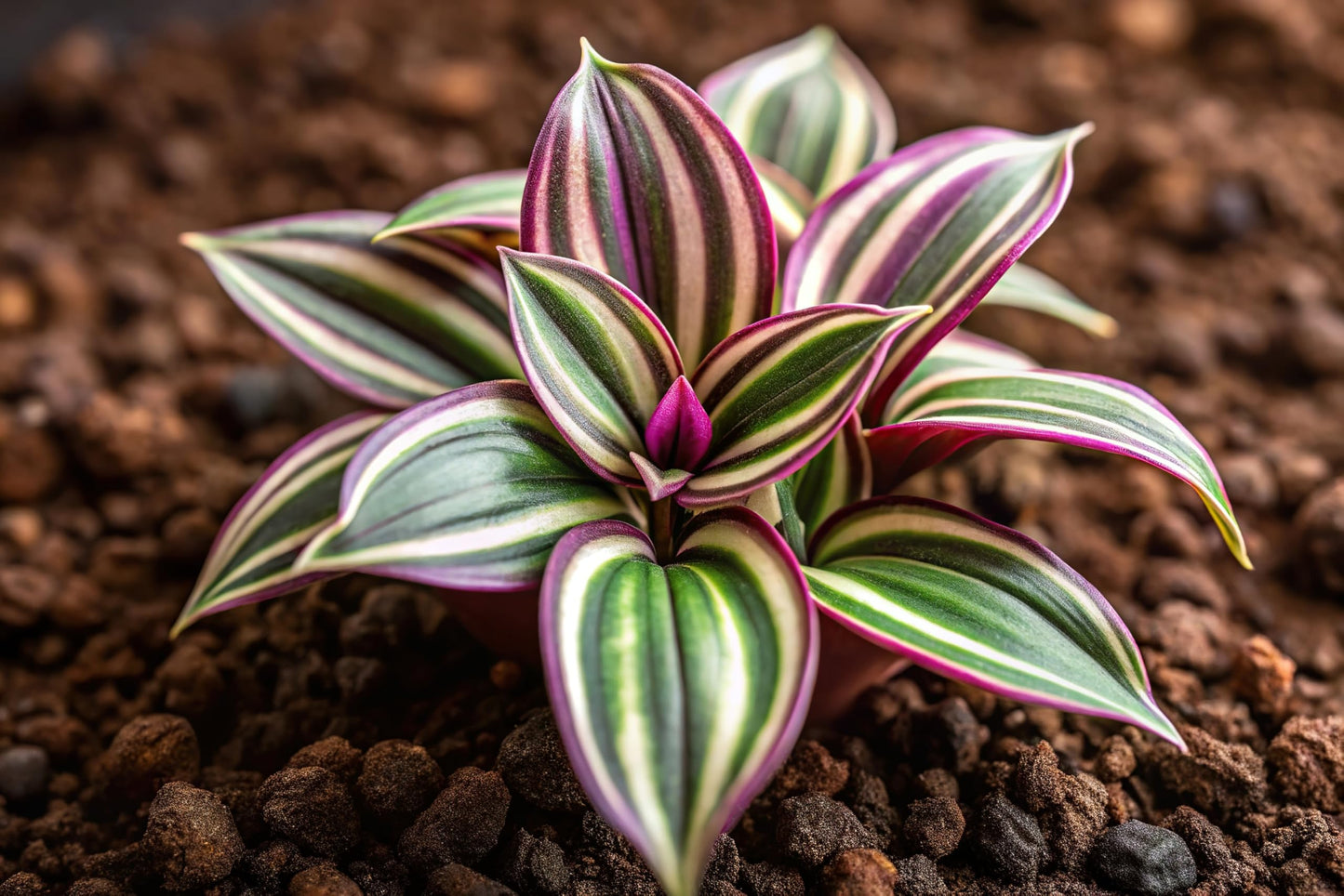4 Zebrina Tranescantia Wandering Jew Cuttings to Grow - Great Houseplant