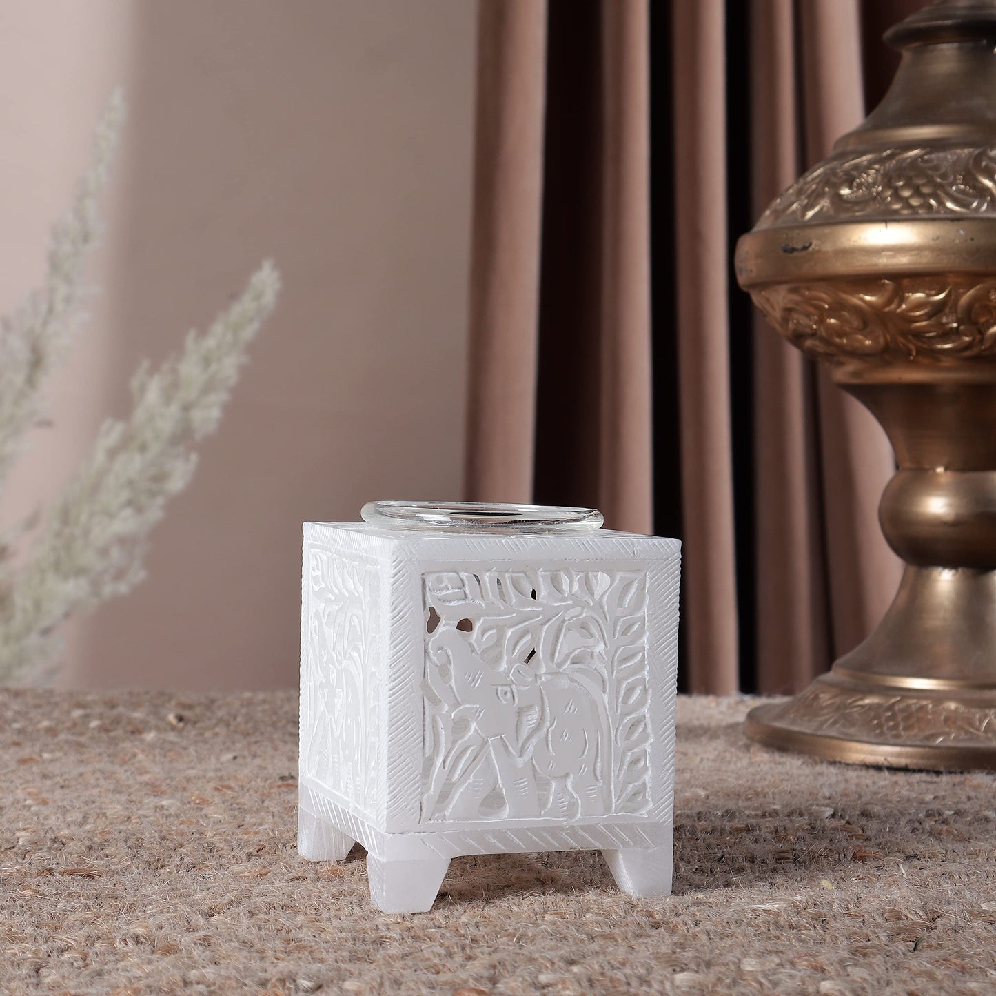 Stone Essential Oil Burner Wax Melt Burners - Aroma Burner - Decorative Tealight Candle Holder Hashcart®