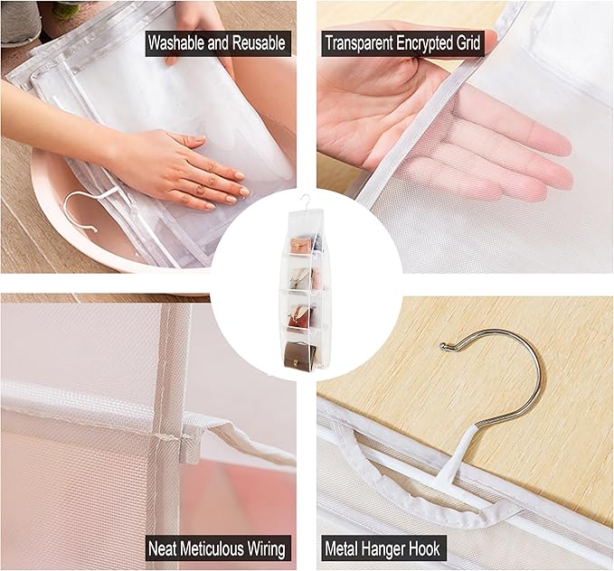 AARAINBOW 1 Pack Hanging Handbag Purse Organizer