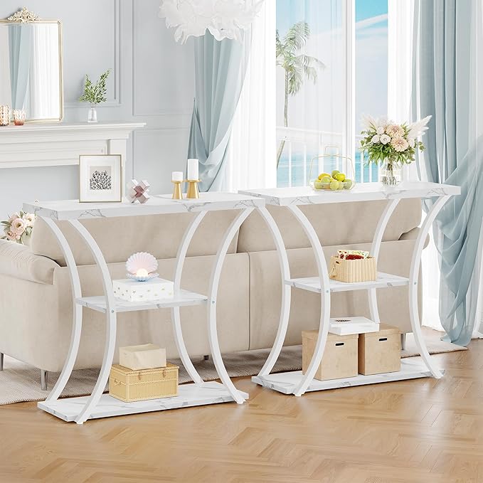 Hoctieon 3 Tier Console Table