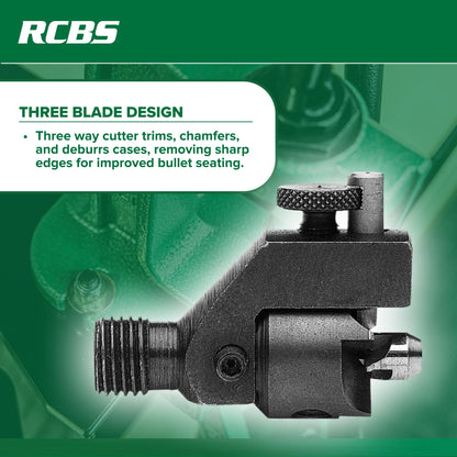 RCBS Trim Pro 3-Way Cutter .22 Cal, Case Trimmer with Chamfering and Deburring for .22 Caliber Cases