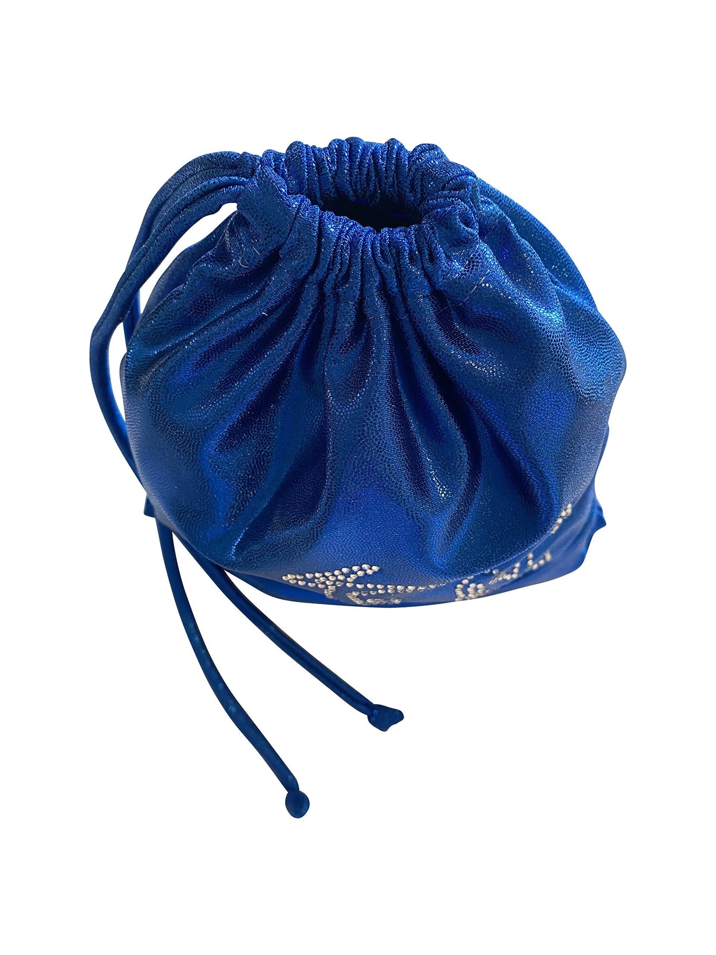 LIL'FOX 8"x10" Drawstring Gymnastics SMALL GRIP BAG 26x20cm - Lightweight Bag for Personal Equipment - Shiny Foil Rhinestones