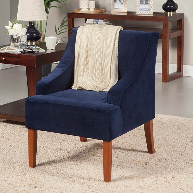 Homepop Home Decor Upholstered Classic Swoop Arm Accent Chair Accent Chairs