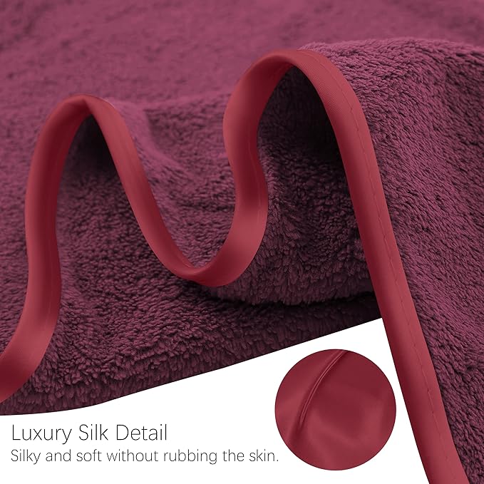 TENSTARS Silk Hemming Hand Towels