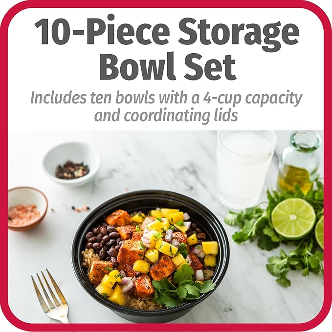 GoodCook 4-Cup Meal Prep Bowls Set