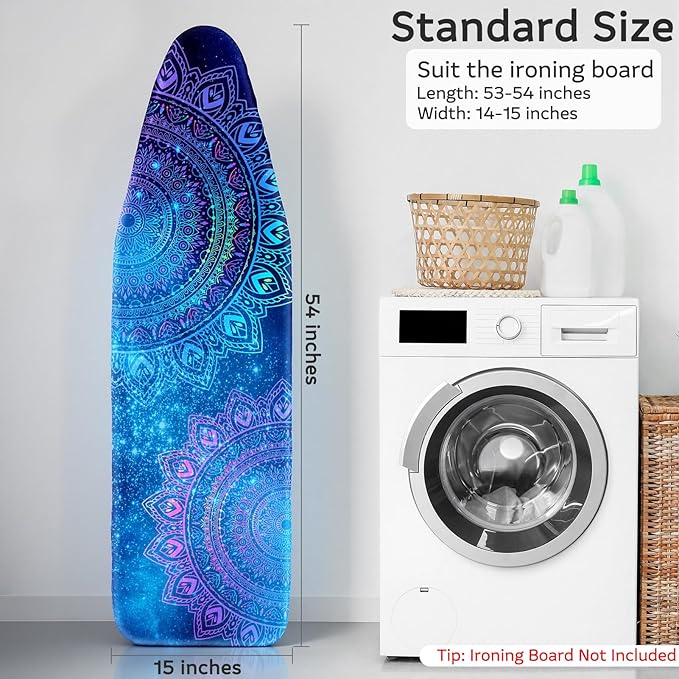 FIOBEE Ironing Board Cover and Pad Extra Thick Iron Board Pad