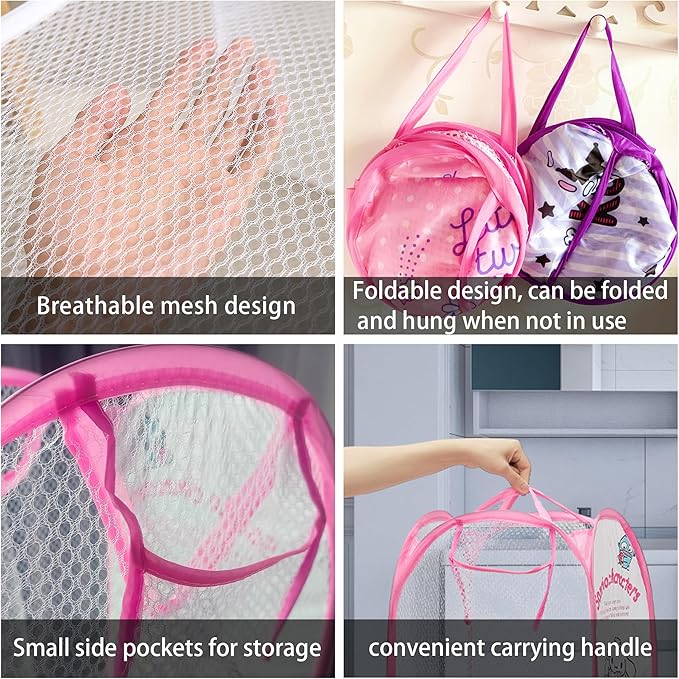 Cute Mesh Popup Laundry Hamper
