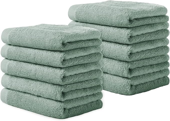Yoofoss Luxury Washcloths Towel Set 10 Pack Baby Wash Cloth