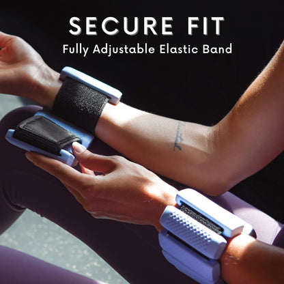 Polyfit Wrist & Ankle Weights - 1 Pair - Wearable Ankle Weights for Women and Men - Wearable Bracelet for Exercise, Yoga, Walking, Running, Dance, Barre, Pilates, Cardio, Aerobics - Sand