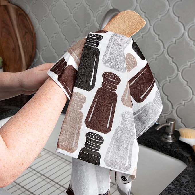 T-Fal Fiber Reactive Print Kitchen Towels: Highly Absorbent, Super Soft
