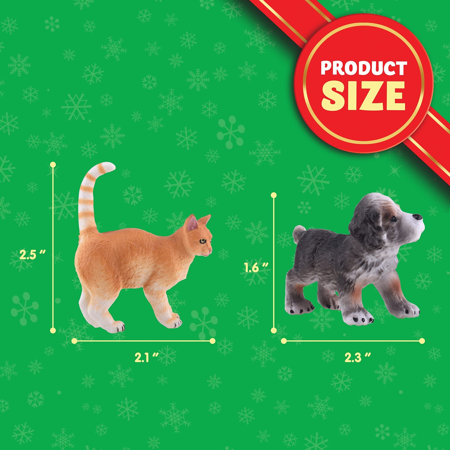 JOYIN Christmas Advent Calendar 2025, 24 Days Dog Cat Countdown Animal Advent Calendar for Kids Toddlers, Christmas Party Favor Gifts, Xmas Gifts for Boys Girls