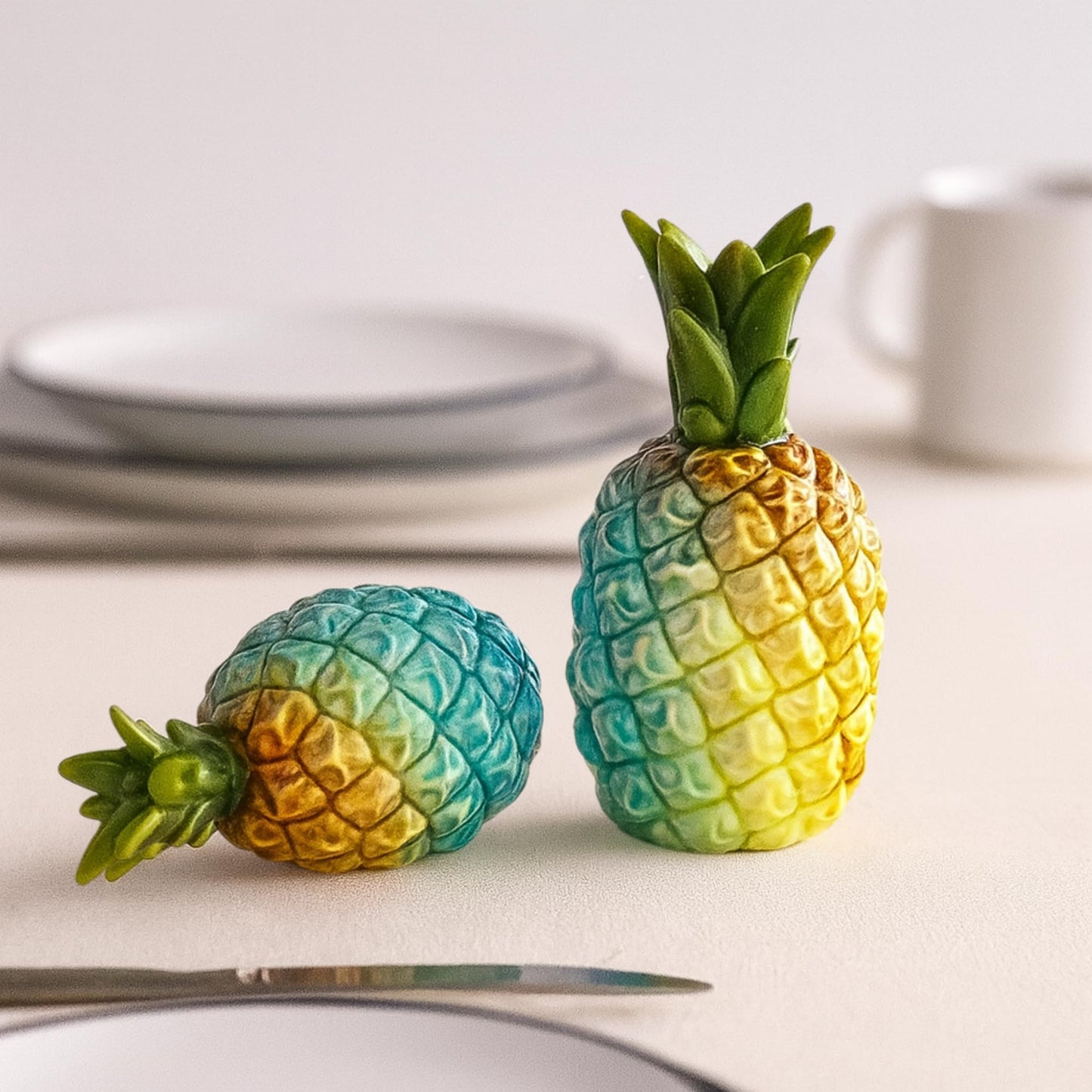Blue Sky Ceramic Pineapple Salt & Pepper Set