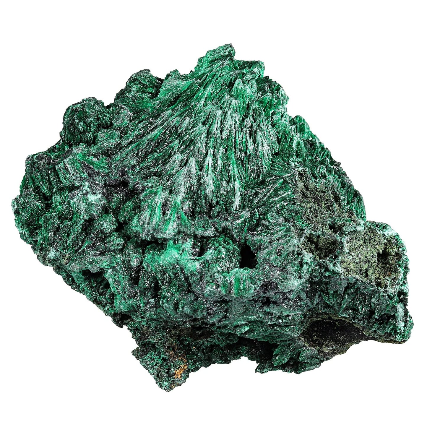 SUNYIK Natural Raw Malachite Crystal Cluster Stone, Healing Reiki Crystal Rocks Mineral Specimen for Home Decoration, 0.55lb