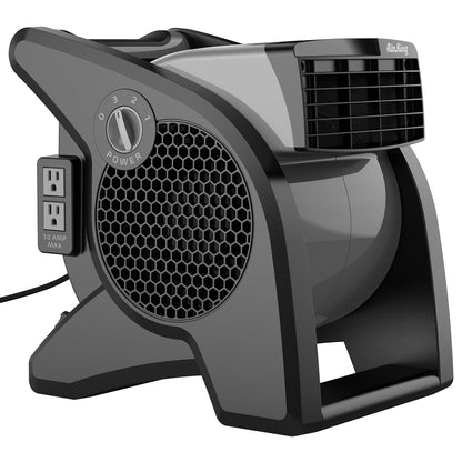 Air King 9555 3-Speed Commercial Grade Pivoting Blower, 1/13-Horsepower, Gray Finish