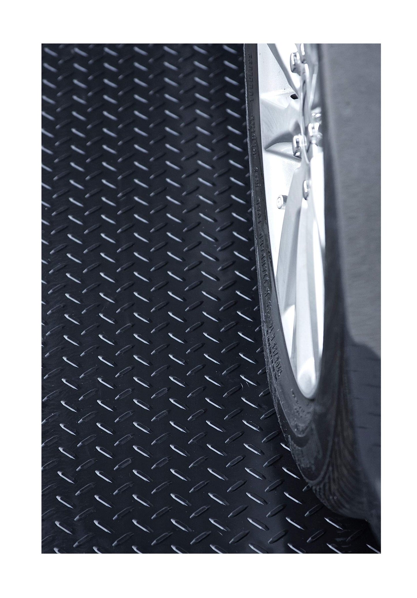 RESILIA Heavy Duty Garage Floor Runner & Protector Mat - Slip Resistant Diamond Plate PVC Mats - Water, Spill, & Stain Resistant, Black (4 feet x 20 feet), Made in The USA