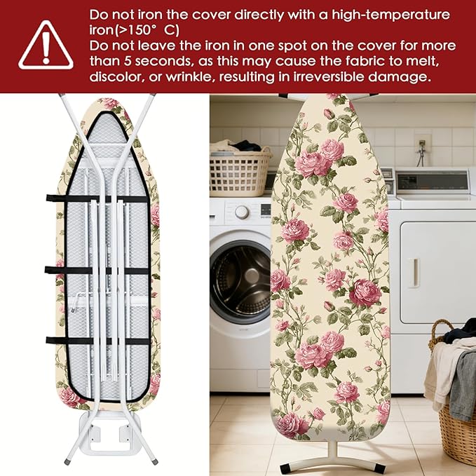 Nuxovilar Ironing Board Cover Needle Cotton 15x54 Inches | Ironing Board Cover