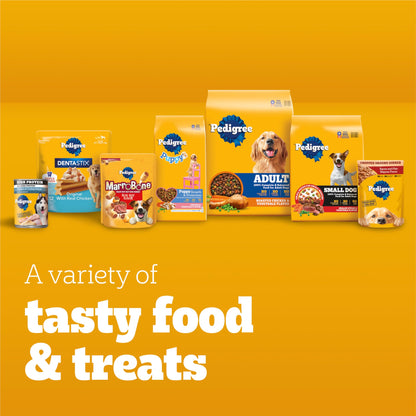 Pedigree Chopped Ground Dinner Adult Soft Wet Dog Food 30-Count Variety Pack, 3.5 oz Pouches