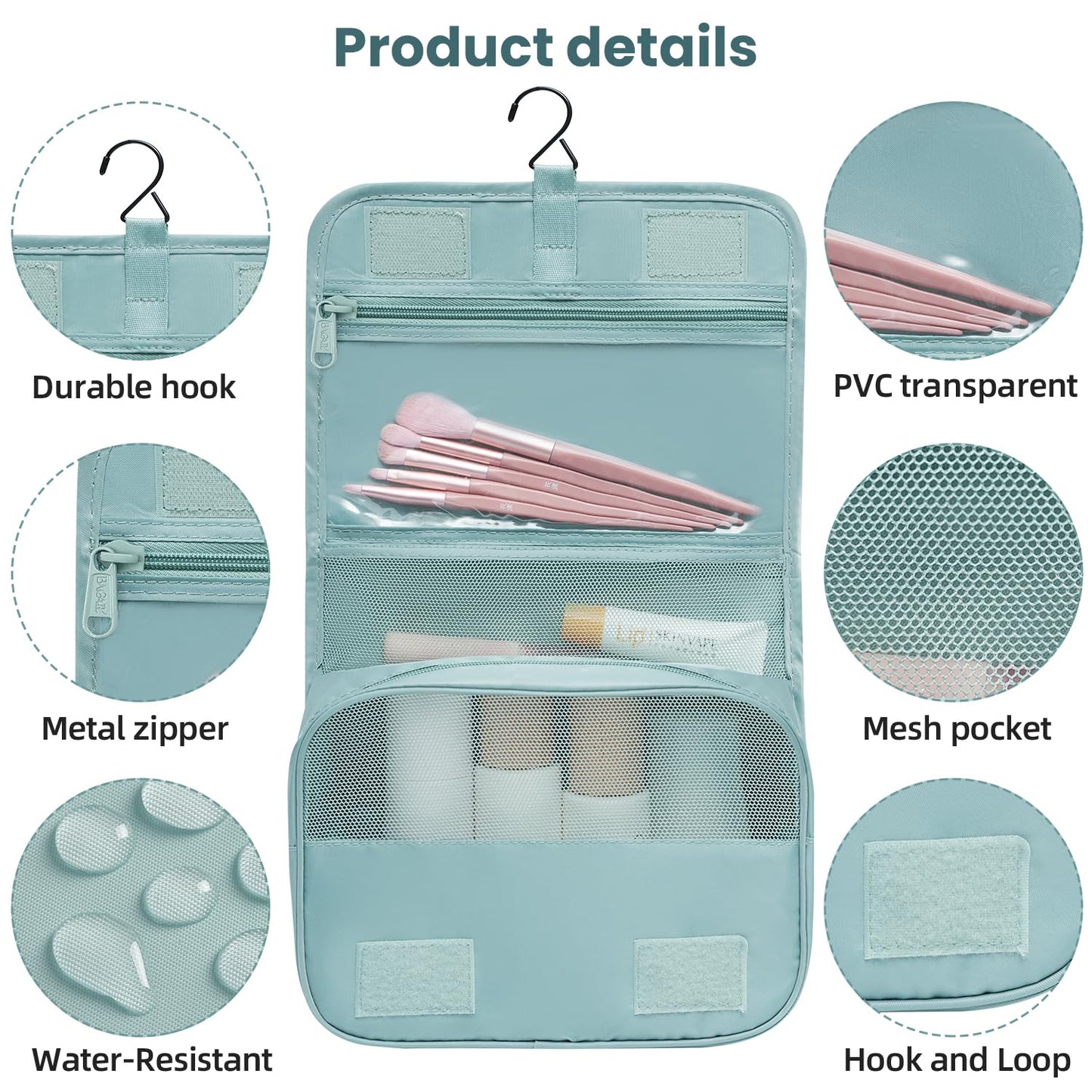 BAGAIL 10 Set Packing Cubes Various Sizes Packing Organizer for Travel Accessories Luggage Carry On Suitcase
