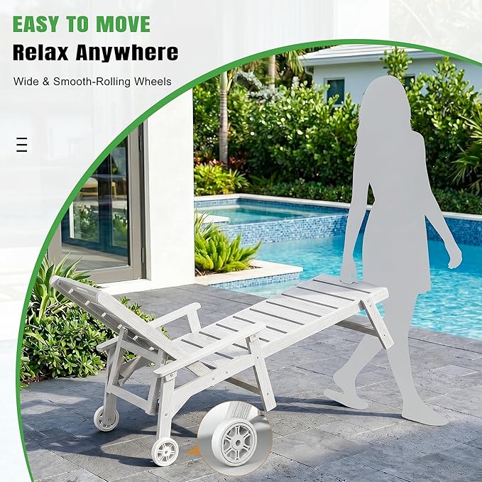 Outdoor Lounge Chair Set of 4