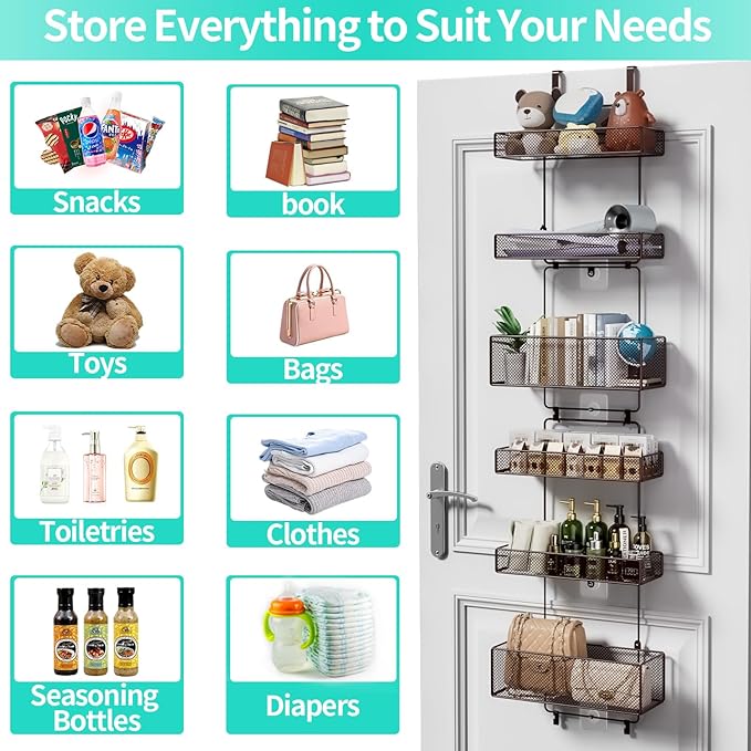 HapiRm Over Door Organizer Storage